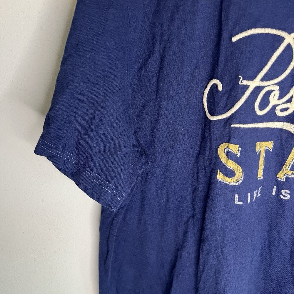 Life is Good Men's Short Sleeve T Shirt Blue Sz L Positive State - Picture 5 of 9